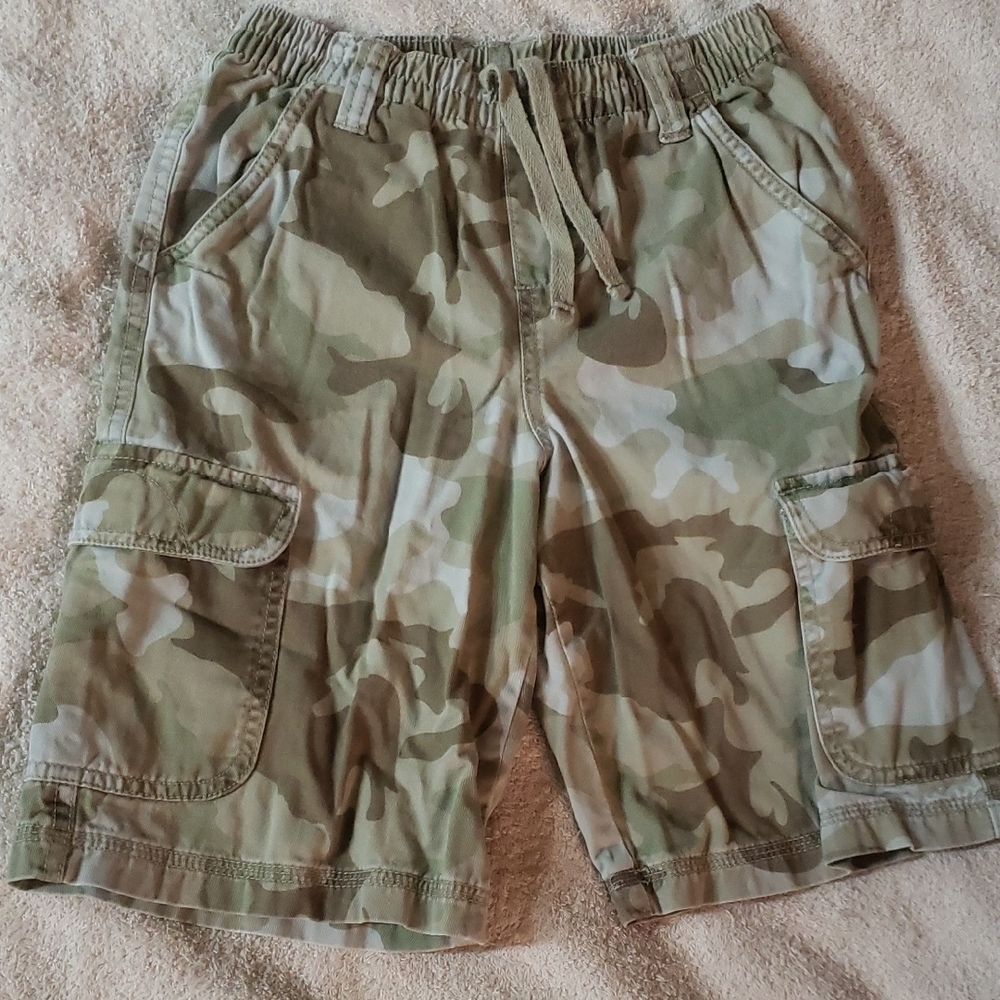 Kids Camouflage Cargo Shorts